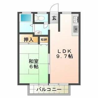 YZハイツ【2階】の間取り