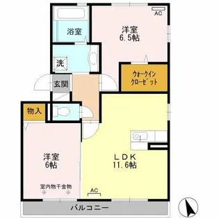 アコール上野【2階】の間取り