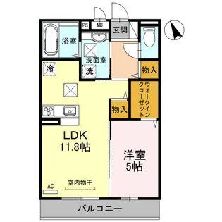 THE RESIDENCE 姫路神屋町【102号室】の間取り