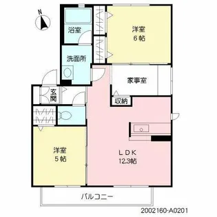 グリシーナ門司【2階】の間取り