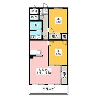 ドルチェ富貴ノ台 N棟【1階】の間取り