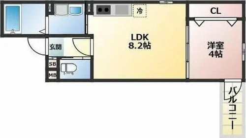 ALEGRIA北助松South【3階】の間取り