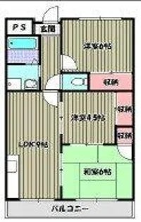 コーポ雅【4階】の間取り