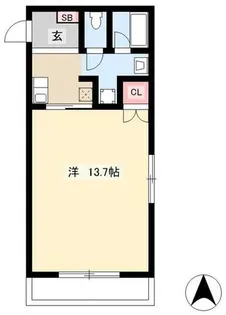 ラフォーレ児玉【2階】の間取り