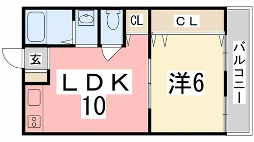 長田コーポ【302号室】の間取り