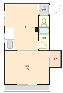光ハイツ【401号室】の間取り