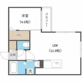 CARRERA行啓通【4階】の間取り