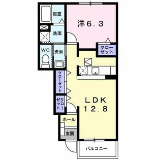 グレイスフル2【1階】の間取り