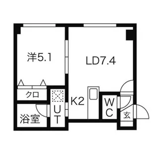 レクレール澄川【3階】の間取り