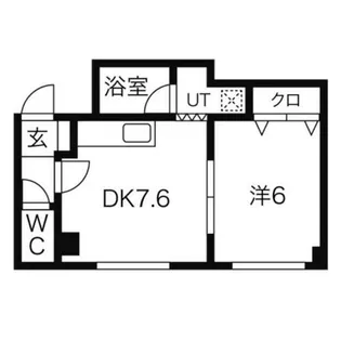 レクレール澄川【3階】の間取り