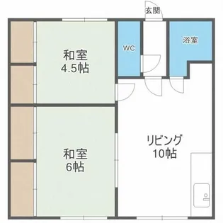 陽光マンション【2階】の間取り