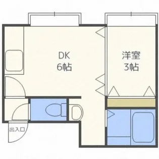 ドエルてん澄川42【205号室】の間取り