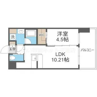 プレジオ大正【13階】の間取り