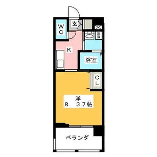 ルーエ本山【2階】の間取り