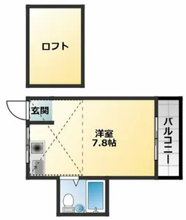 松野コーポB棟【3階】の間取り