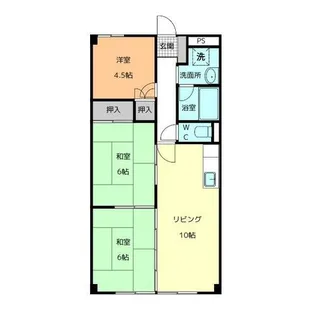 サンローヤル津島【3階】の間取り
