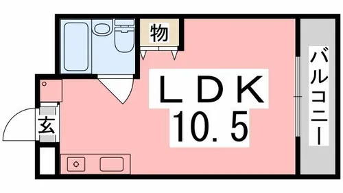 ハイツソレイユ【401号室】の間取り