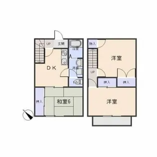 ルミネスくご【103号室】の間取り