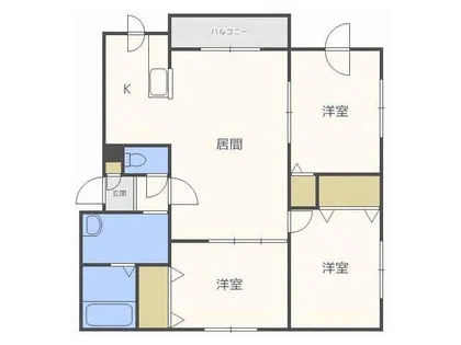ドムス札幌元町【4階】の間取り