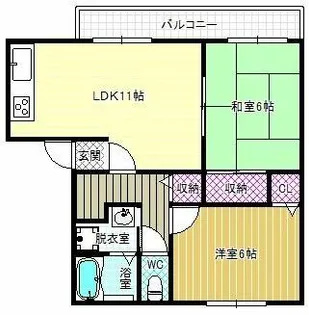 ハイツつばさ【2階】の間取り