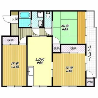 シャトルヌーベル【3階】の間取り