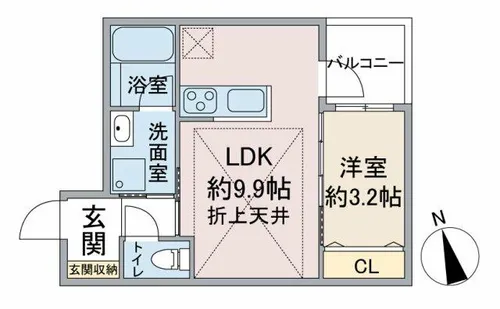 リブレコート平針【1階】の間取り