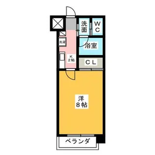 プライマル名古屋吹上【6階】の間取り