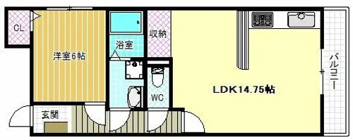 マツヤビルⅠ【5階】の間取り