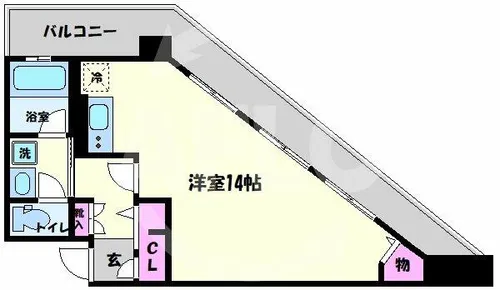 セルン新町【10階】の間取り