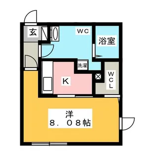 1Rの間取り画像