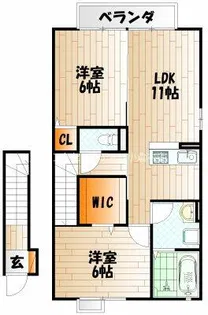 ルミエールB【206号室】の間取り
