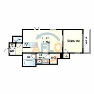 メゾン オピエデュパン【1階】の間取り