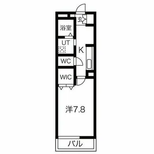 ラッフィナート瓢箪山【303号室】の間取り