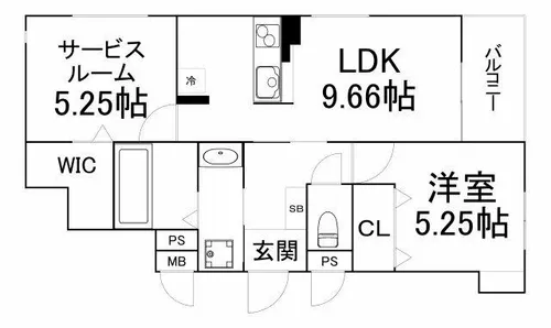 il mio corte高殿【3階】の間取り