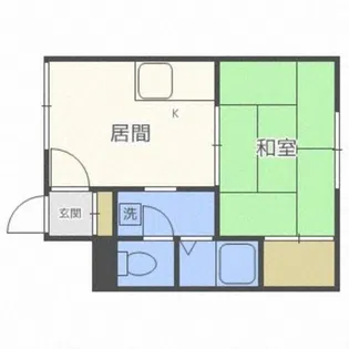 エスコート川沿A【2階】の間取り