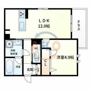 メゾン オピエデュパン【3階】の間取り