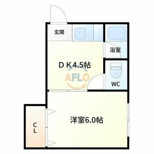 リアライズ上新庄豊新【4階】の間取り