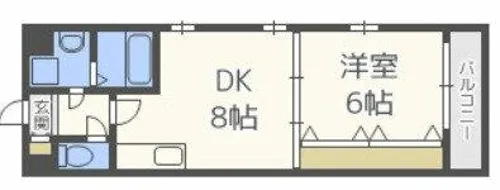ビエラ江戸堀【6階】の間取り