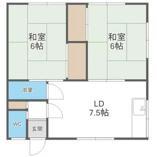 考心荘A【1階】の間取り