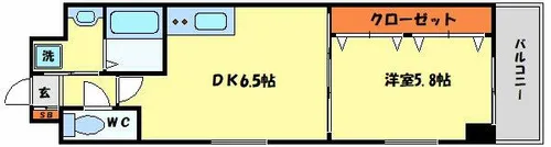 ビエラ江戸堀【9階】の間取り