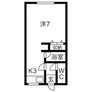 リバーサイドさくら【2階】の間取り