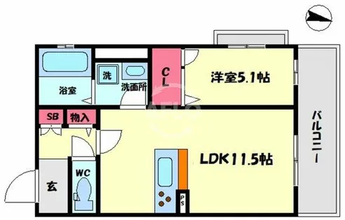 ロイヤルヒルⅤ【2階】の間取り