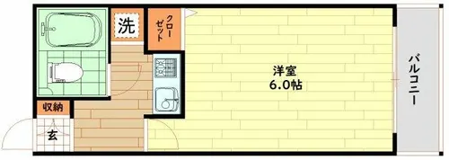 エスリード梅田西【8階】の間取り