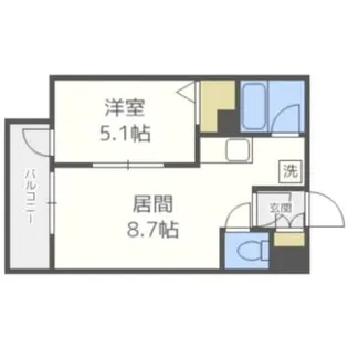 ブローニュ澄川【4階】の間取り