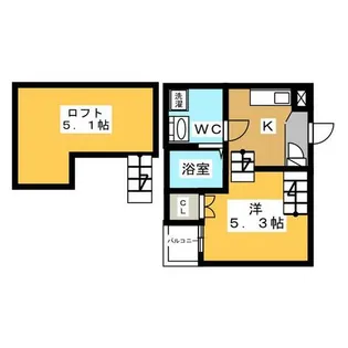 felice新栄【1階】の間取り