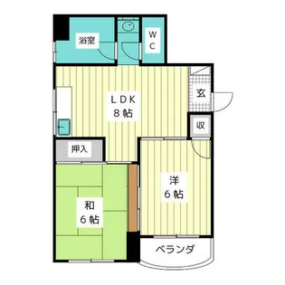 トーメイコーポ【1階】の間取り