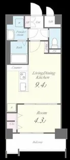 LEGEND紺屋町【11階】の間取り