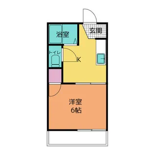 1Kの間取り画像
