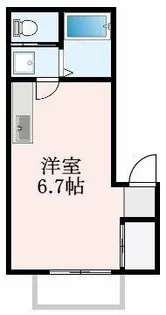 大阪府大阪狭山市東池尻2丁目【アパート】の間取り