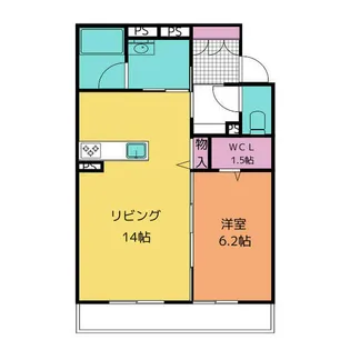 レフィシア枇杷島【302号室】の間取り